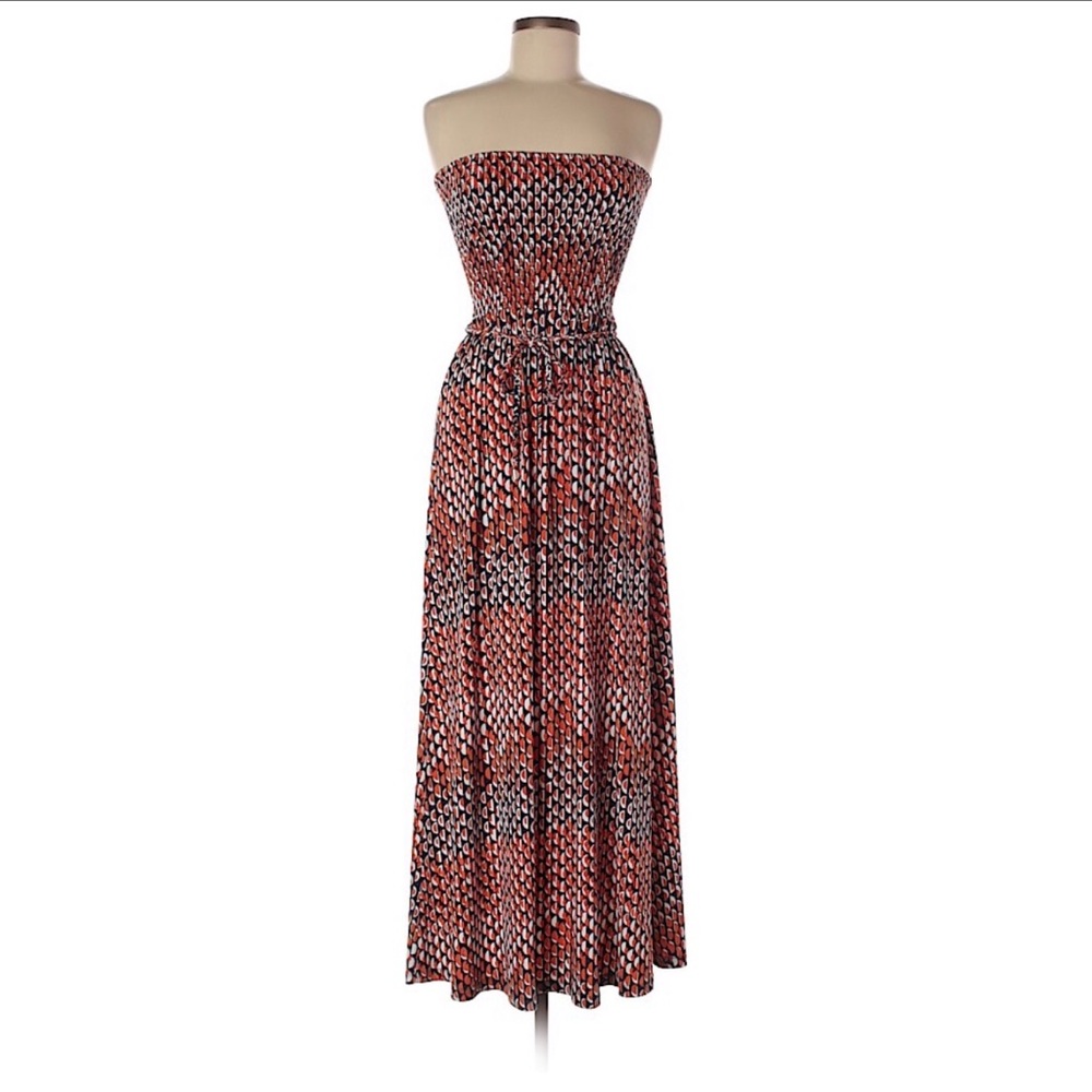 Anne Klein Strapless Maxi Dress NWT